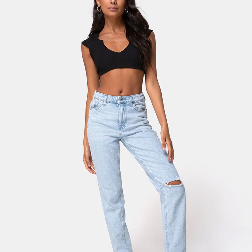 Black crop top